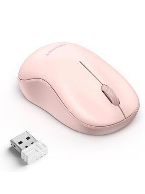 TECKNET Pink Silent Wireless Mouse for Laptop 2.4G Portable EWM01233 NIB
